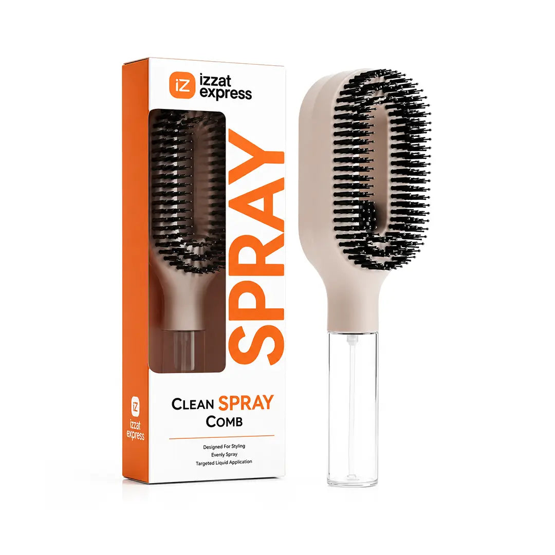 MistPro Tazzi spray styling comb for detangling hydrating and styling hair with fine mist